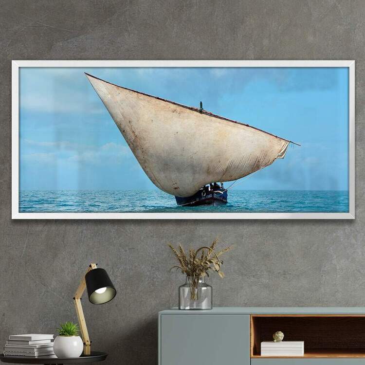 Quadro Decorativo Slim Barco a Vela