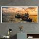 Quadro Decorativo Slim Barcos