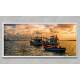 Quadro Decorativo Slim Barcos