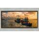 Quadro Decorativo Slim Barcos