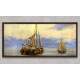 Quadro Decorativo Slim Pintura Barco a Vela