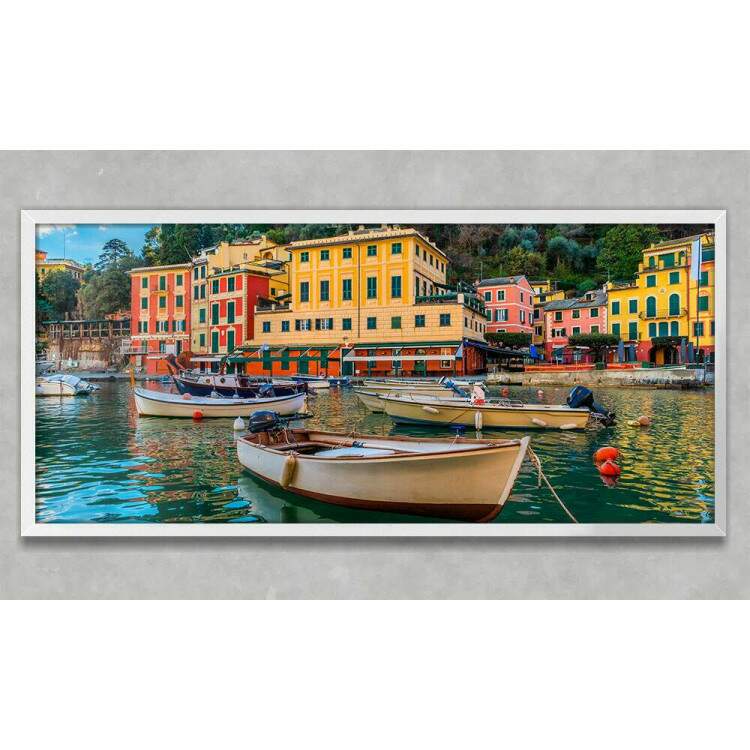 Quadro Decorativo Slim Barcos em Veneza