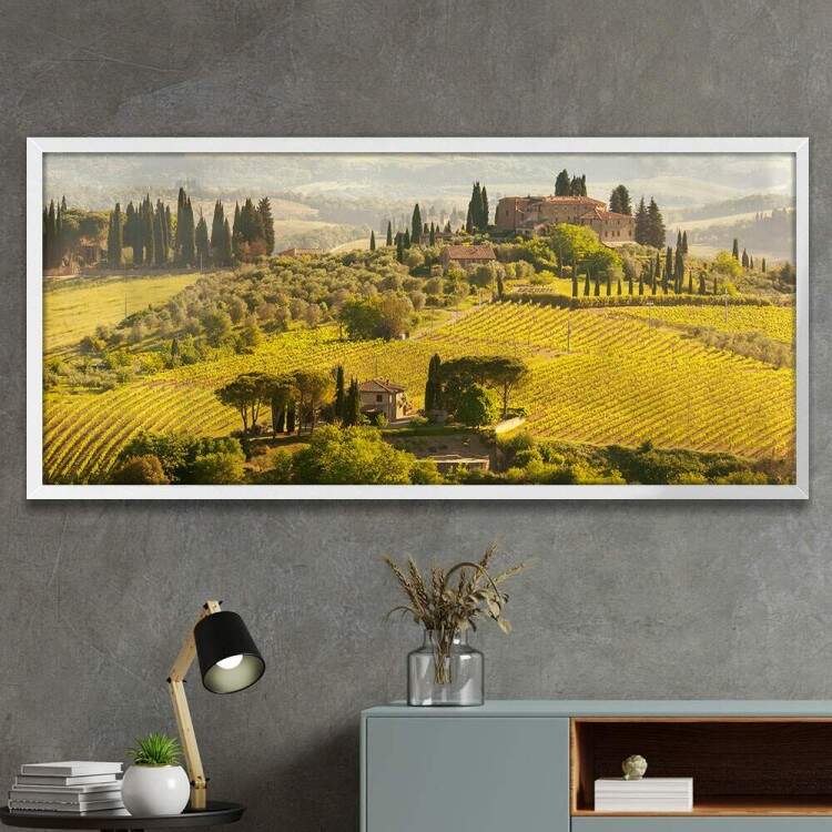 Quadro Decorativo Slim Casas na Montanha