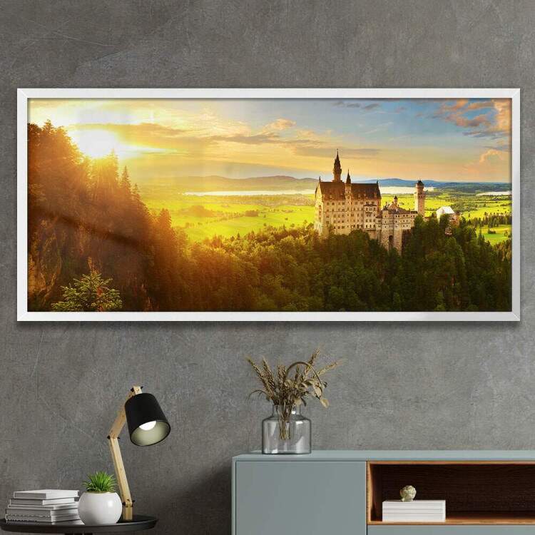 Quadro Decorativo Slim Castelo na Montanha