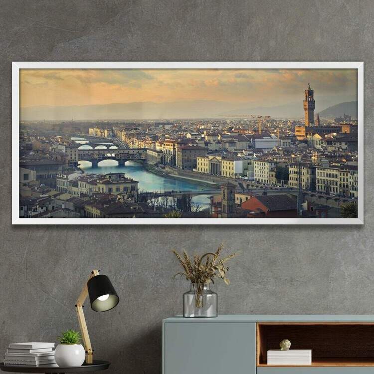 Quadro Decorativo Slim Cidade Antiga