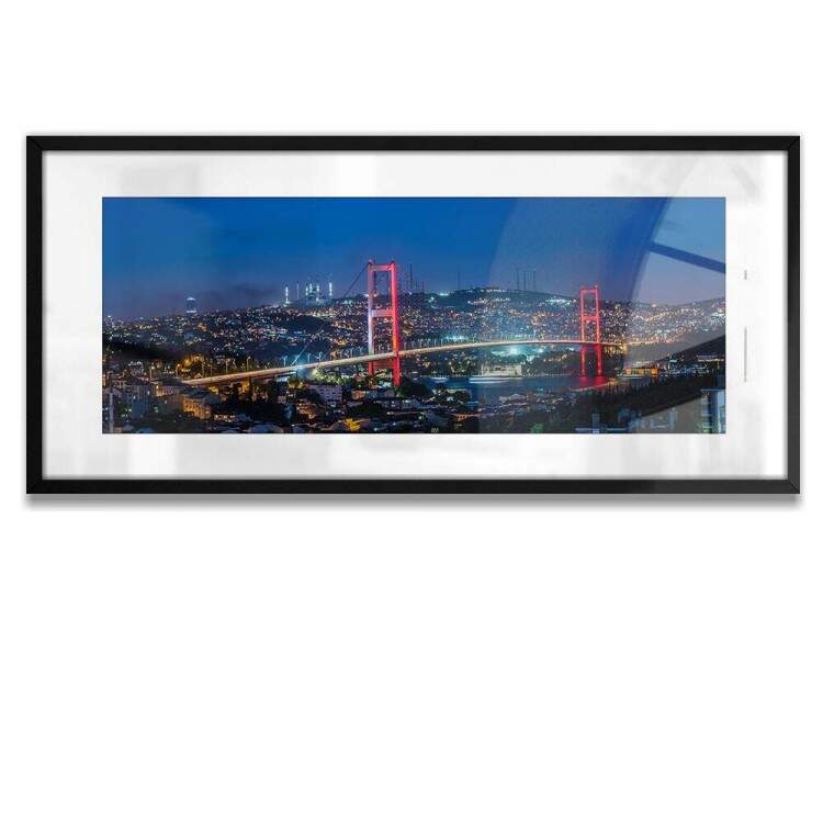 Quadro Decorativo Slim Ponte na Cidade