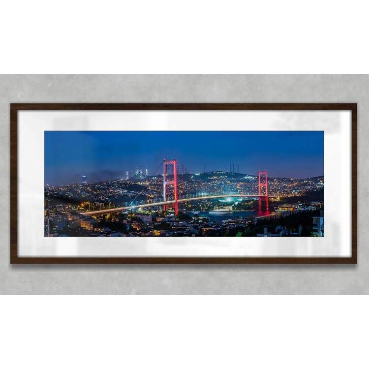 Quadro Decorativo Slim Ponte na Cidade