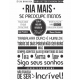 Adesivo de Parede Frase Ria Mais