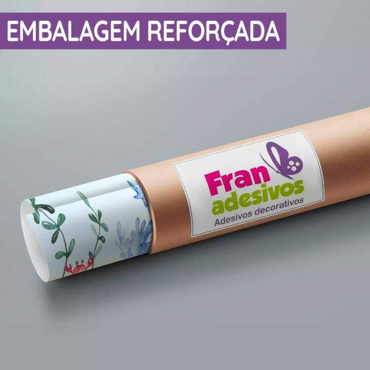 Papel de Parede Paisagem Fundo do Mar Desenho de Baleia MP