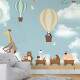 Papel de Parede Animaizinhos no C�u com Bal�es 3D