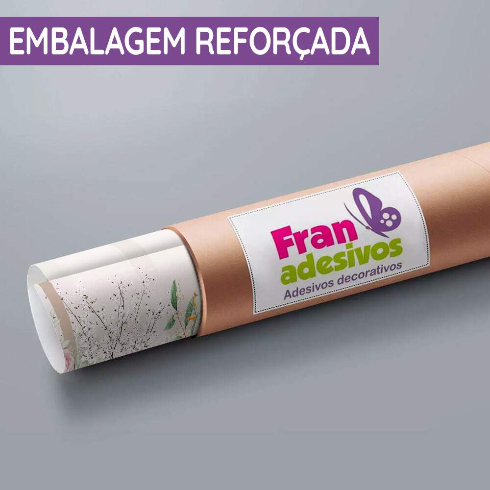 Papel de Parede Panda na Rede com Flores MP