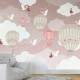 Papel de Parede Bal�es e Nuvens Rosas MP
