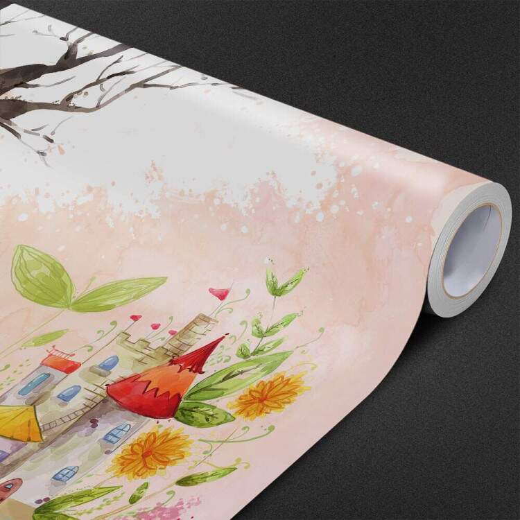 Papel de Parede Desenho de Princesa em Aquarela MP