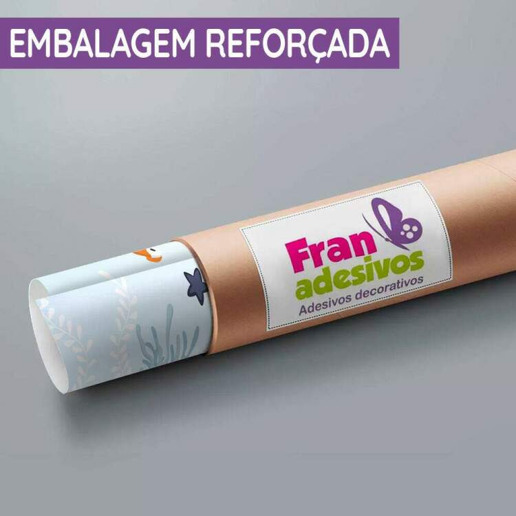 Papel de Parede Desenho de Baleia Fundo do Mar MP