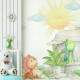 Papel de Parede Dinossauros Baby em Aquarela 3D