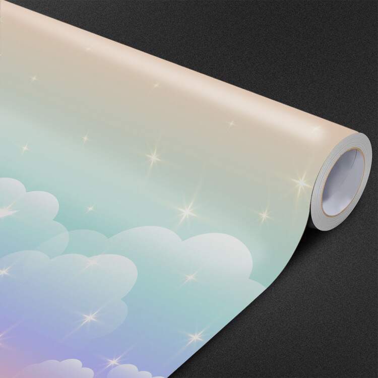 Papel de Parede Lua, Nuvens e Arco-ris MP