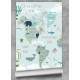 Papel de Parede Mapa-Mundi Infantil Tons de Verde MP