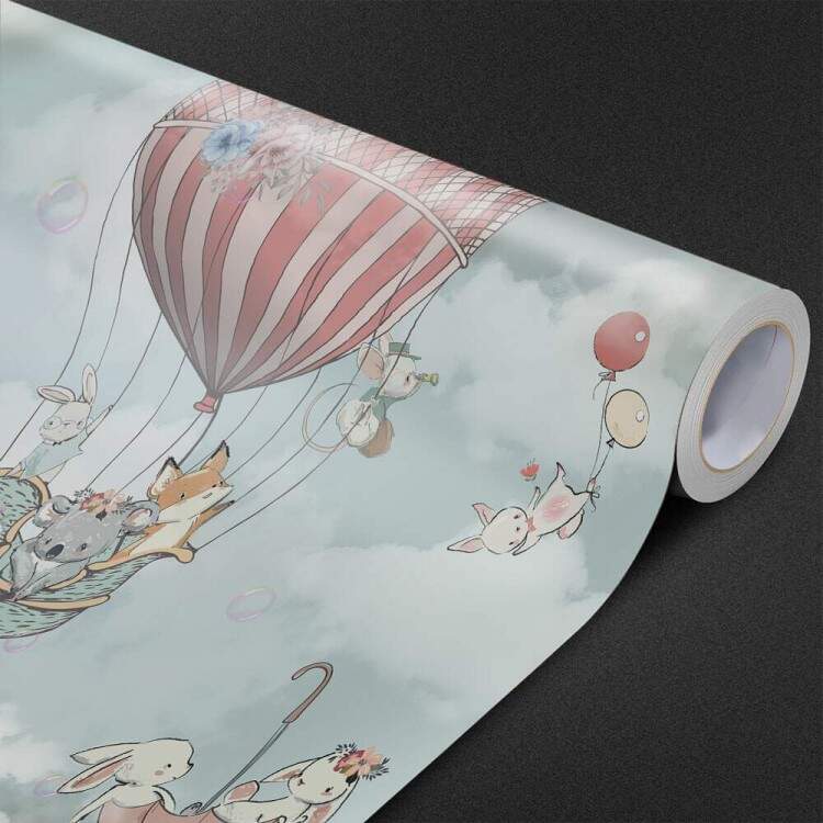 Papel de Parede Animaizinhos em Balo MP