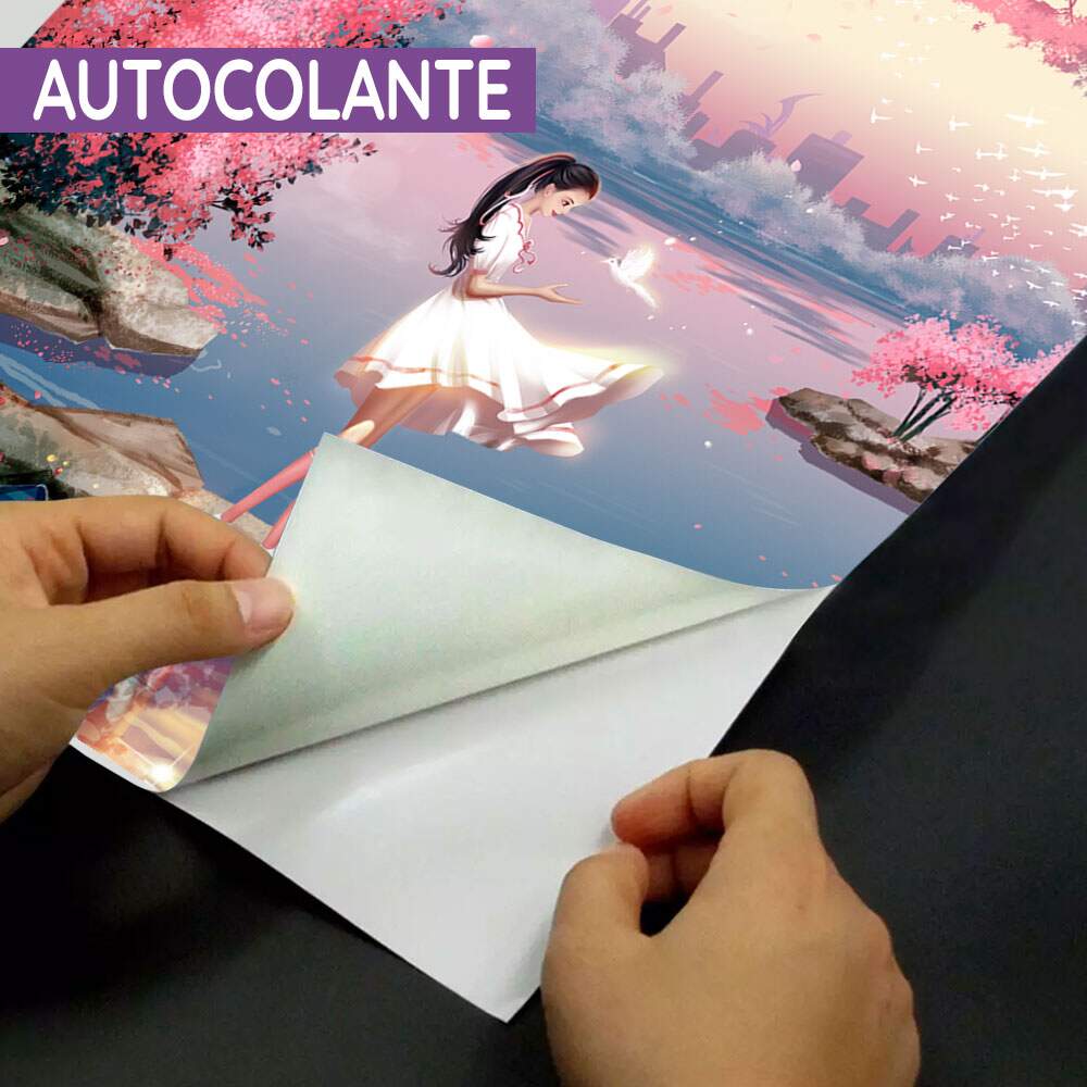 Papel de Parede Menina no Rio com P�r-do-Sol no Fundo MP