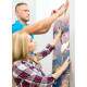 Papel de Parede Menina no Rio com P�r-do-Sol no Fundo 3D