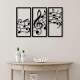 Quadro Decorativo Vazado Notas Musicais