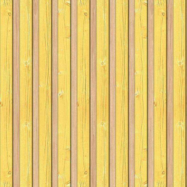 Papel de Parede Madeira Ripado Amarelo