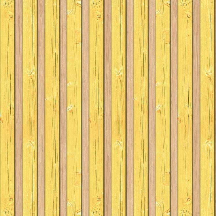 Papel de Parede Madeira Ripado Amarelo