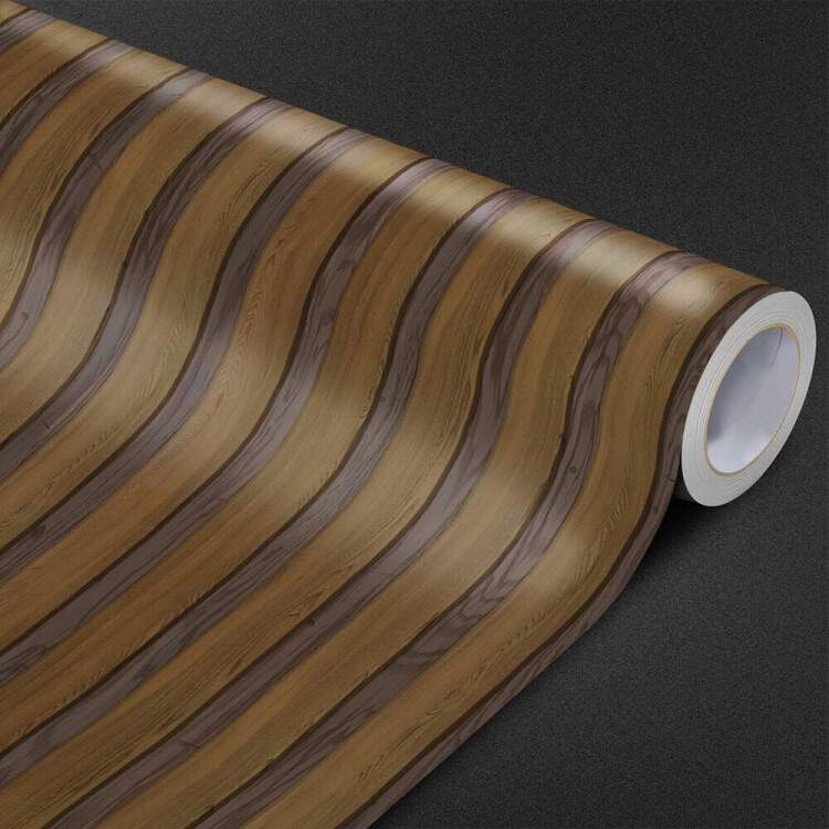 Papel de Parede Madeira Ripado Marrom Escuro