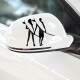 Adesivo para Carro Casal Surfista