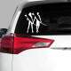 Adesivo para Carro Casal Surfista