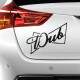 Adesivo para Carro Dub Formato Logo