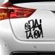 Adesivo para Carro O Pai t� On Grafite
