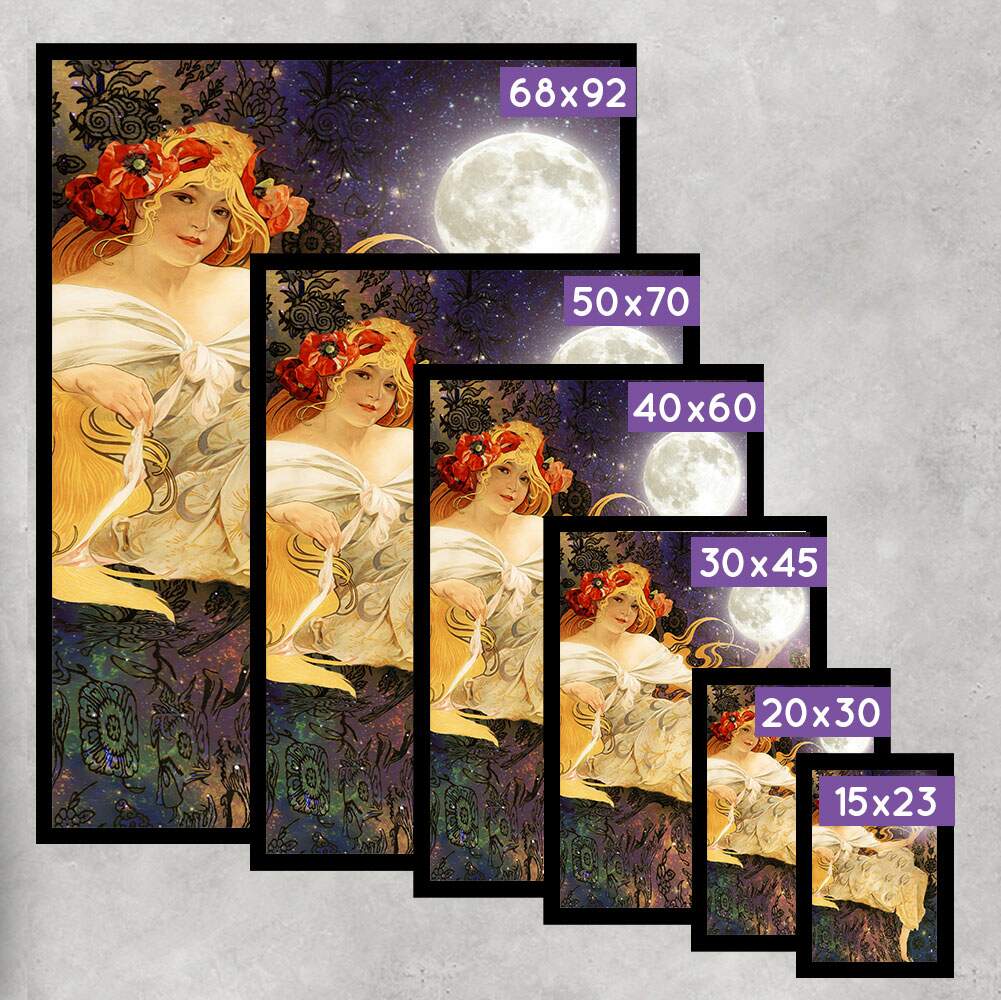 Quadro Decorativo Abstrato Deusa da Lua