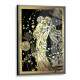 Quadro Decorativo Abstrato M�e e Filho Preto e Dourado