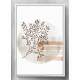 Quadro Decorativo Minimalista �rvore Branca e Marrom