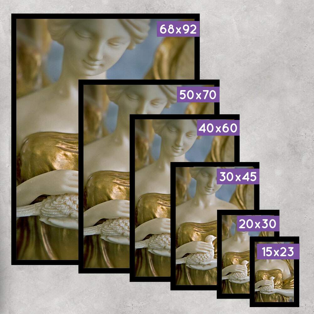 Quadro Decorativo Est�tua de Anjo com P�ssaro