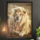 Quadro Decorativo Pintura a �leo de Le�o