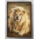 Quadro Decorativo Pintura a �leo de Le�o