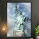 Quadro Decorativo Pintura Est�tua da Liberdade