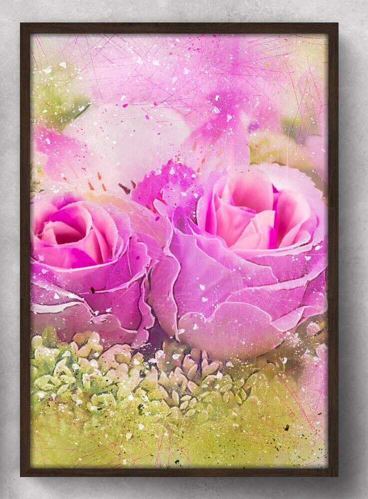 Quadro Decorativo Flor Lil�s