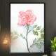 Quadro Decorativo Pintura em Aquarela de Rosa