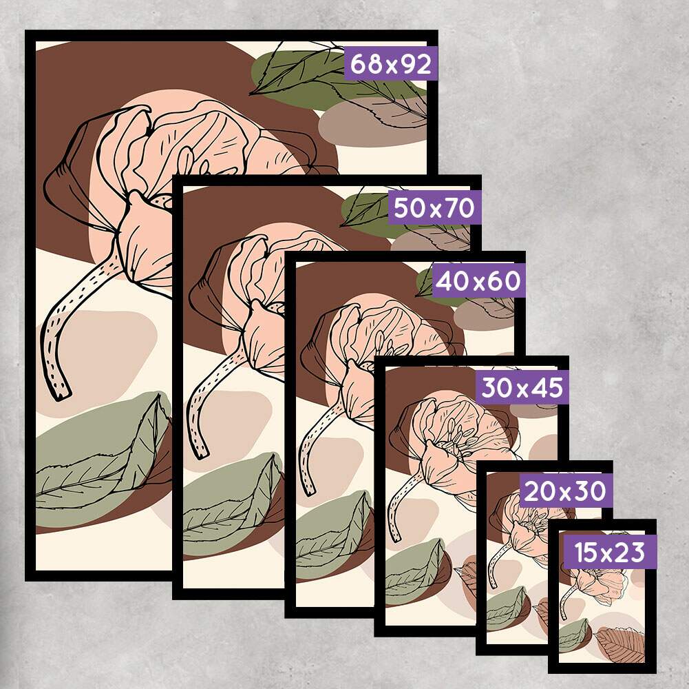Quadro Decorativo Floral Minimalista