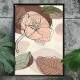Quadro Decorativo Floral Minimalista