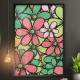 Quadro Decorativo Floral Vermelho Verde e Amarelo