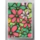 Quadro Decorativo Floral Vermelho Verde e Amarelo