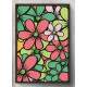 Quadro Decorativo Floral Vermelho Verde e Amarelo