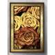 Quadro Decorativo Pintura Floral Dourado