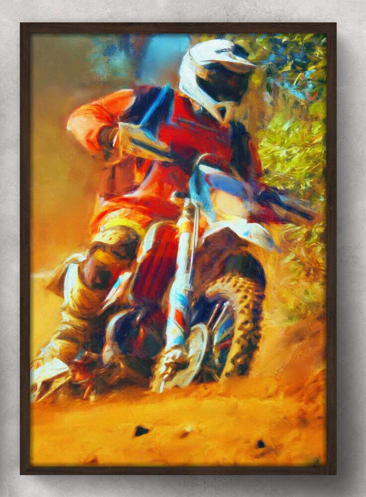 Quadro Decorativo Motocross