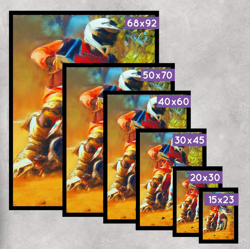 Quadro Decorativo Motocross