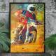 Quadro Decorativo Motocross